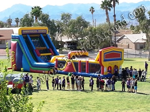 Inflatabel obstacle course for company parties